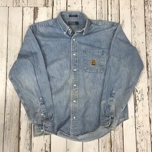 Vintage Ralph Lauren denim button up shirt